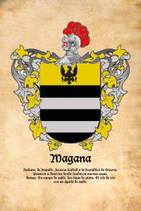 Escudo heráldico del apellido MAGANA