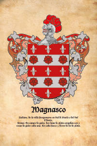 Escudo heráldico del apellido MAGNASCO
