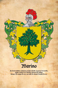 Escudo heráldico del apellido MARINO