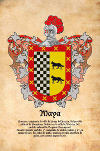 Escudo heráldico del apellido MAYA