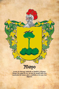 Escudo heráldico del apellido MAYO