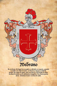 Escudo heráldico del apellido MEDRANO