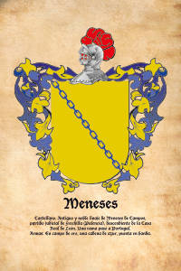 Escudo heráldico del apellido MENESES