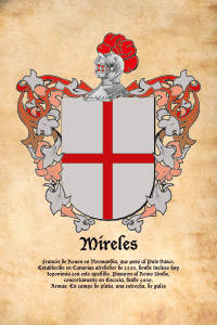 Escudo heráldico del apellido MIRELES