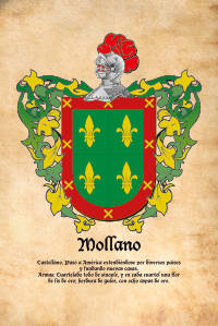 Escudo heráldico del apellido MOLLANO
