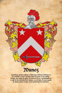 Escudo heráldico del apellido MUNOZ