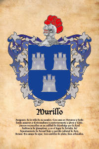 Escudo heráldico del apellido MURILLO