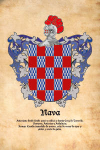 Escudo heráldico del apellido NAVA