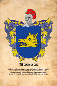 Escudo heráldico del apellido NAVEIRAS