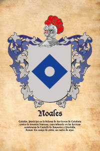 Escudo heráldico del apellido NOALES