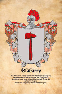 Escudo heráldico del apellido OLABARRY