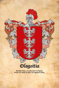 Escudo heráldico del apellido Olagoitia