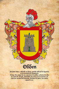 Escudo heráldico del apellido OLIDEN