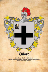 Escudo heráldico del apellido OÑORO