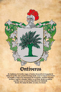 Escudo heráldico del apellido ONTIVEROS