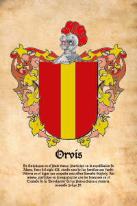 Escudo heráldico del apellido ORVIS