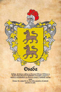 Escudo heráldico del apellido OSADA
