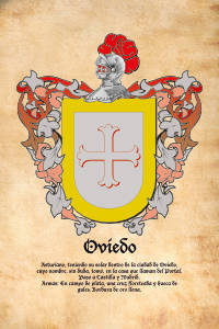 Escudo heráldico del apellido OVIEDO