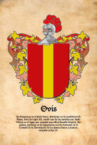Escudo heráldico del apellido OVIS