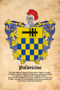 Escudo heráldico del apellido PALAVICINO