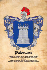 Escudo heráldico del apellido PALOMARES