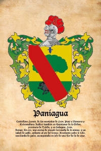 Escudo heráldico del apellido PANIAGUA