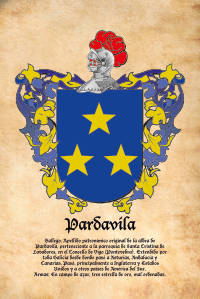 Escudo heráldico del apellido PARDAVILA