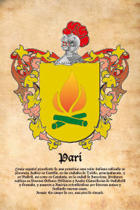 Escudo heráldico del apellido Pari