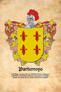 Escudo heráldico del apellido PARTERROYO