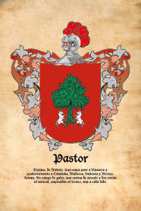 Escudo heráldico del apellido PASTOR