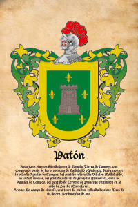 Escudo heráldico del apellido PATON