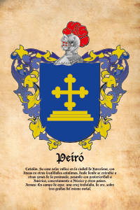 Escudo heráldico del apellido PEIRO