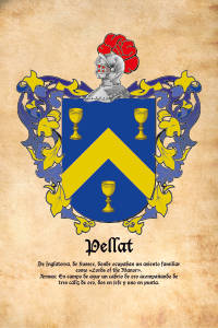 Escudo heráldico del apellido PELLAT