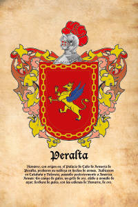 Escudo heráldico del apellido PERALTA