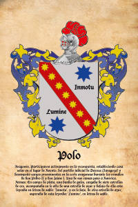 Escudo heráldico del apellido POLO