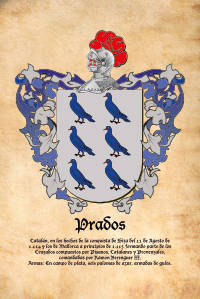 Escudo heráldico del apellido PRADOS