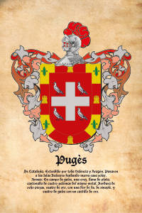 Escudo heráldico del apellido PUGES