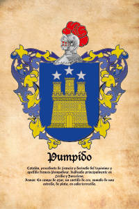 Escudo heráldico del apellido Pumpido