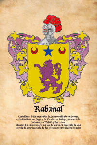 Escudo heráldico del apellido RABANAL