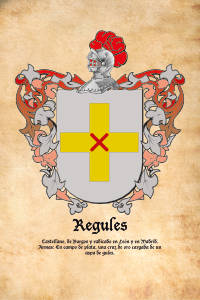 Escudo heráldico del apellido REGULES