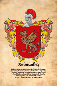 Escudo heráldico del apellido REIMUNDEZ