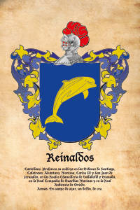 Escudo heráldico del apellido REINALDOS