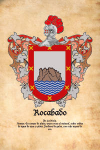 Escudo heráldico del apellido ROCABADO
