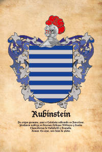 Escudo heráldico del apellido RUBINSTEIN
