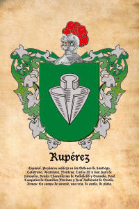 Escudo heráldico del apellido RUPEREZ