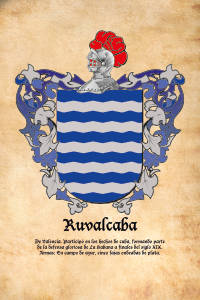 Escudo heráldico del apellido RUVALCABA