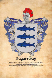 Escudo heráldico del apellido SAGARRIBAY