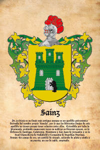 Escudo heráldico del apellido SAINZ