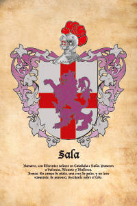 Escudo heráldico del apellido SALA