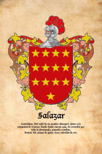 Escudo heráldico del apellido SALAZAR